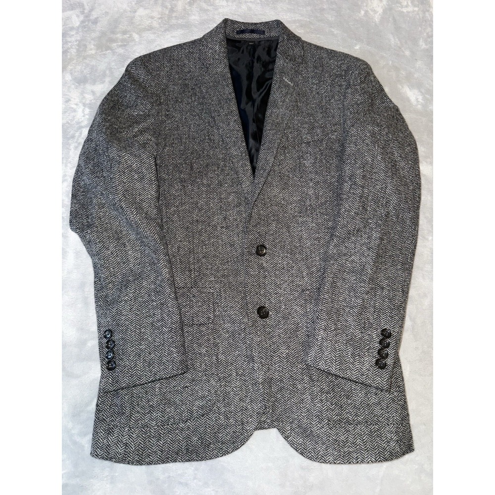 J.Crew Ludlow Blazer Herringbone Tweed British Moon Fabric Sport Coat Jacket 36S